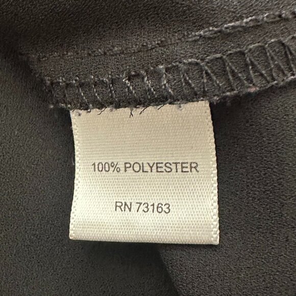 Spense Black & White Contrast Trim Tie-Front Blouse Women's Size Medium - Picture 7 of 9